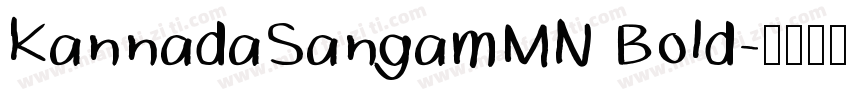 KannadaSangamMN Bold字体转换